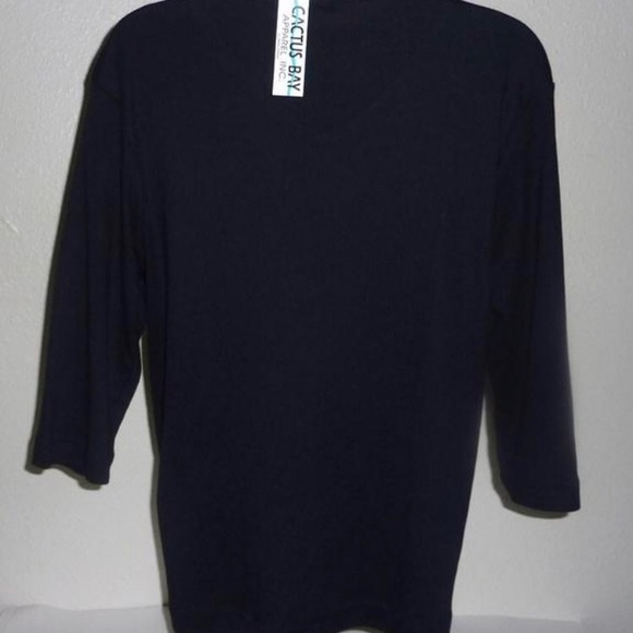 CACTUS BAY  Black Tee shirt "Shaken Not Stirred" Rhinestones Size M - Picture 2 of 6